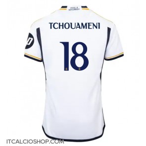 Real Madrid Aurelien Tchouameni #18 Prima Maglia 2023-24 Manica Corta